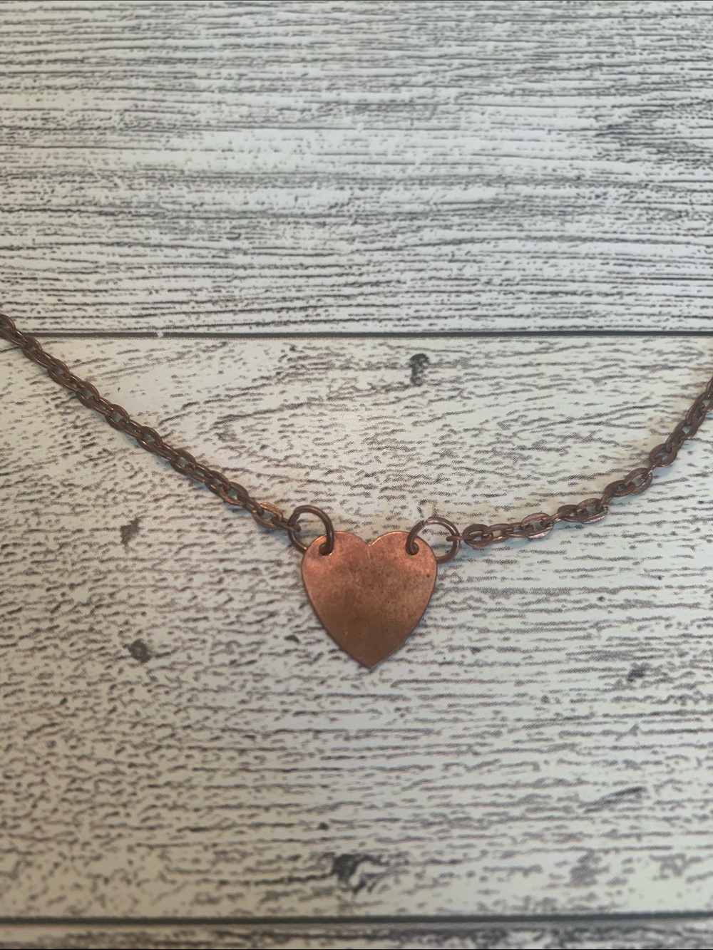Copper Metal Heart necklace
